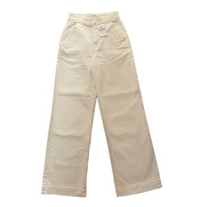 White Pants, Unworn w/ Tags, Wide Leg, DM for negotiations :)
